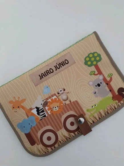 Capa para caderneta de vacinação Safari - foto 2
