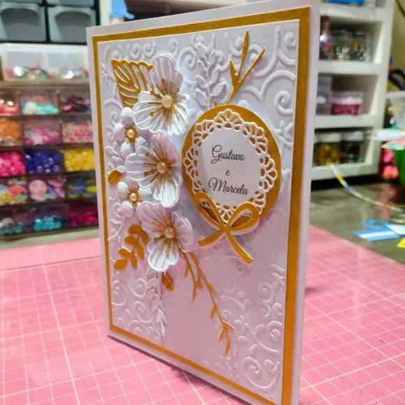 Convite de Casamento - Brilho Dourado - foto 3