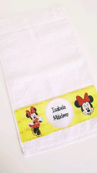 Toalha de mão personalizada Minnie - foto 4
