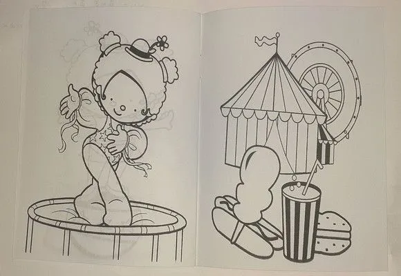 Revista Colorir Circo Menina 14x10 - foto 2