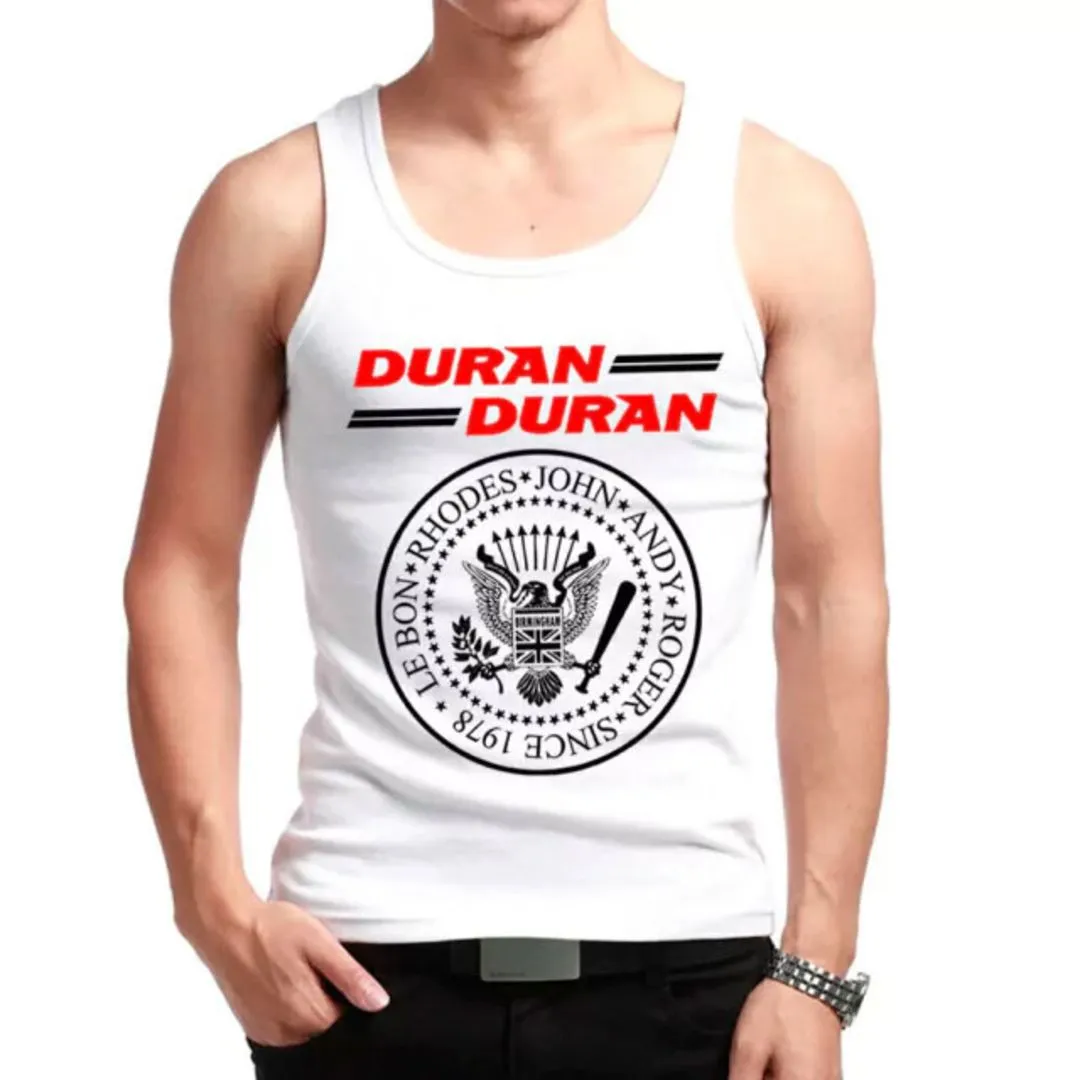 Camiseta regata Duran Duran, banda new wave anos 80,estampa exclusiva tamanhos unisex - artesanato de Lado B Rock Camisetas