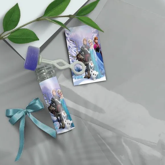 Bolha de Sabão - Frozen Personalizado - artesanato feito à mão por Mi Papelaria Criativa
