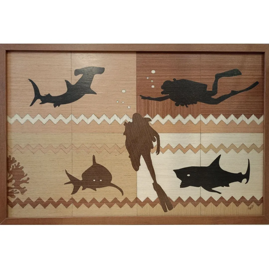 🎨 Marchetaria Contemporânea | Arte Marinha Mergulho