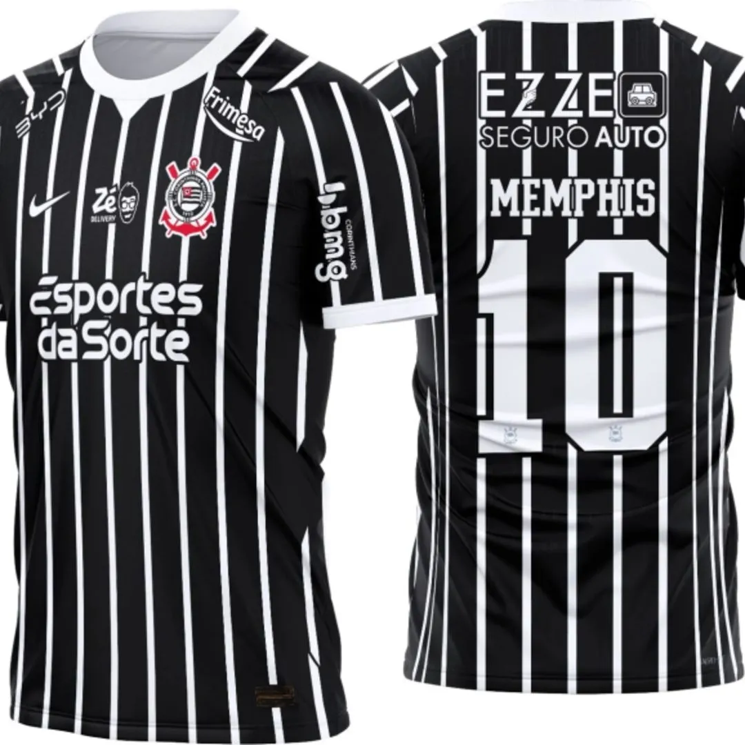Camisa Do Timão 2026-27 com Seu Nome e Numero - artesanato feito à mão por JD PRINT 3D