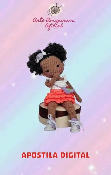 Receita Boneca Layla - Amigurumi - artesanato feito à mão por Arte Amigurumi Oficial