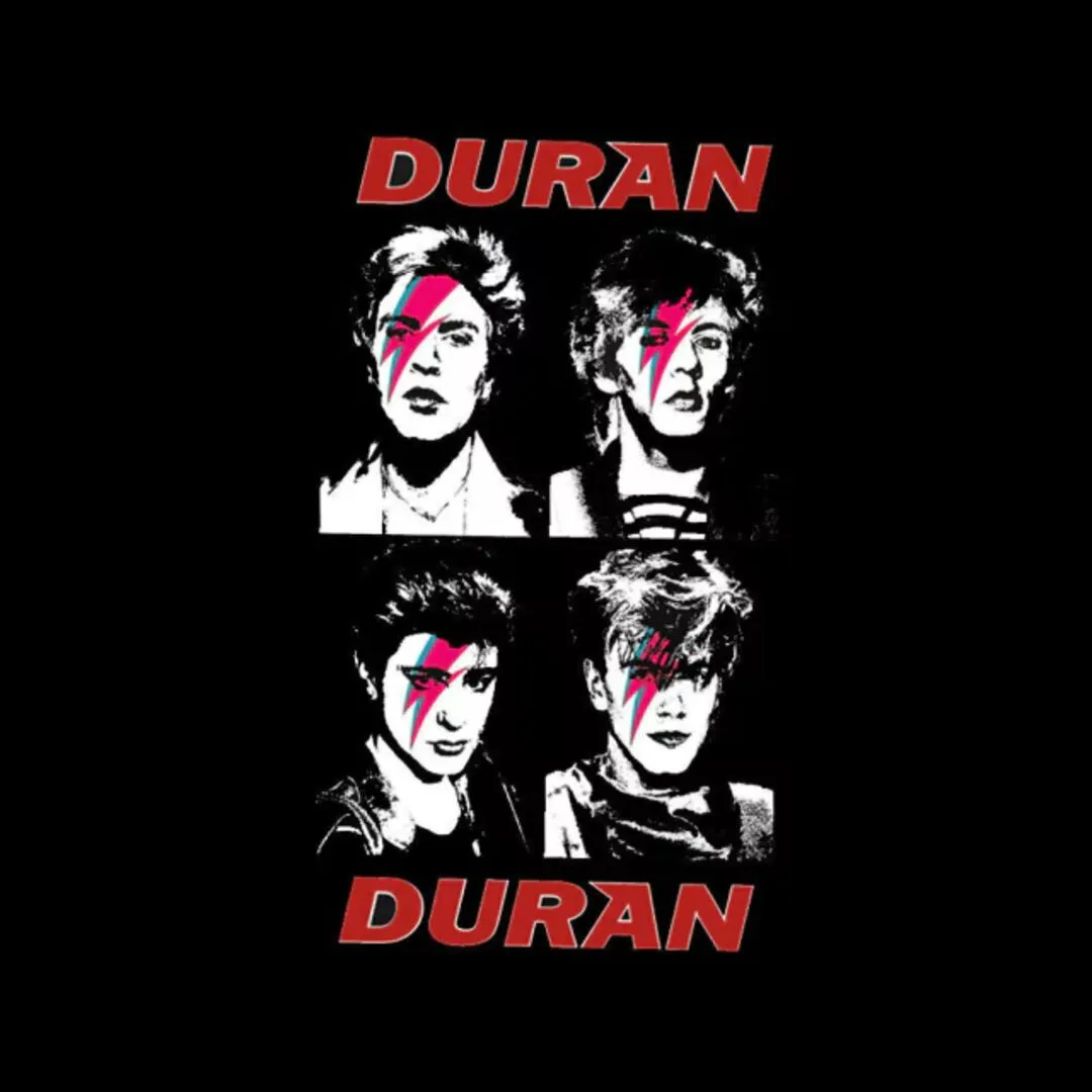 Camiseta camisa banda Duran Duran Bowie, rock new wave anos 80, estampa exclusiva tamanhos unisex - foto 4