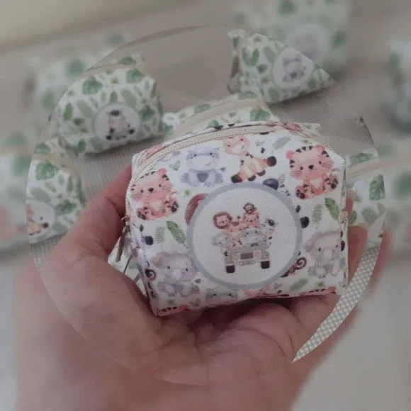 Porta Moedas Safari Baby - Chaveiro - artesanato feito à mão por Innovare Studio