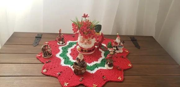 Centro de Mesa em Crochê Natal - foto 2