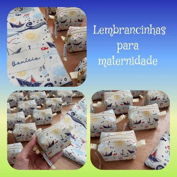 Necessaire Mini Box + Saquinho Multiuso - artesanato feito à mão por Innovare Studio