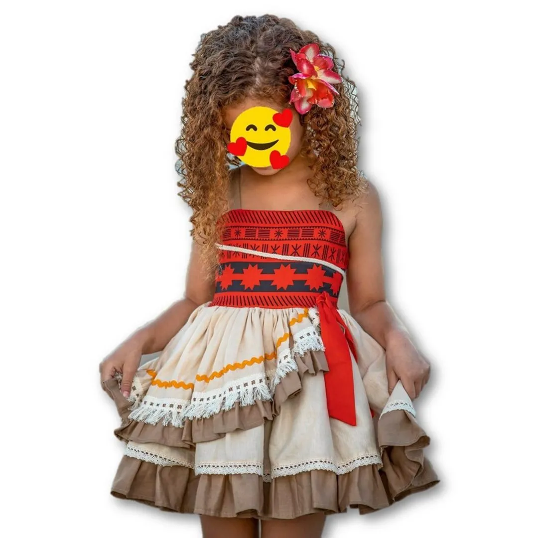 Vestido Moana - artesanato de Ateliê JMN