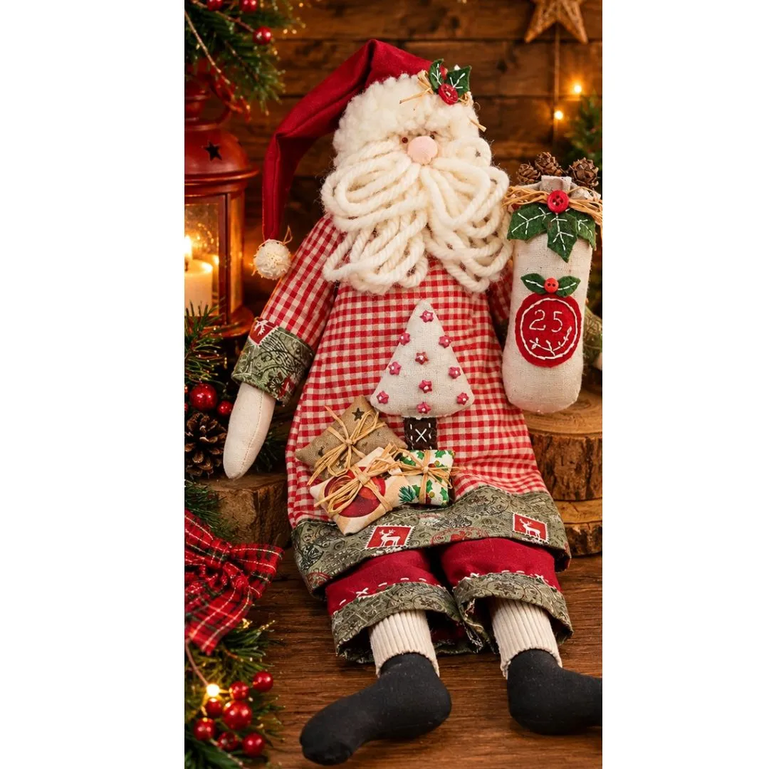 Papai Noel de tecido. Enfeite de Natal. G - foto 3