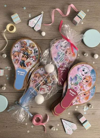 Raquete Ping Pong - Patrulha Canina Personalizado - feito à mão por Mi Papelaria Criativa