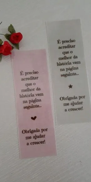 Marcador de páginas - PVC leitoso - feito à mão por Innovare Studio
