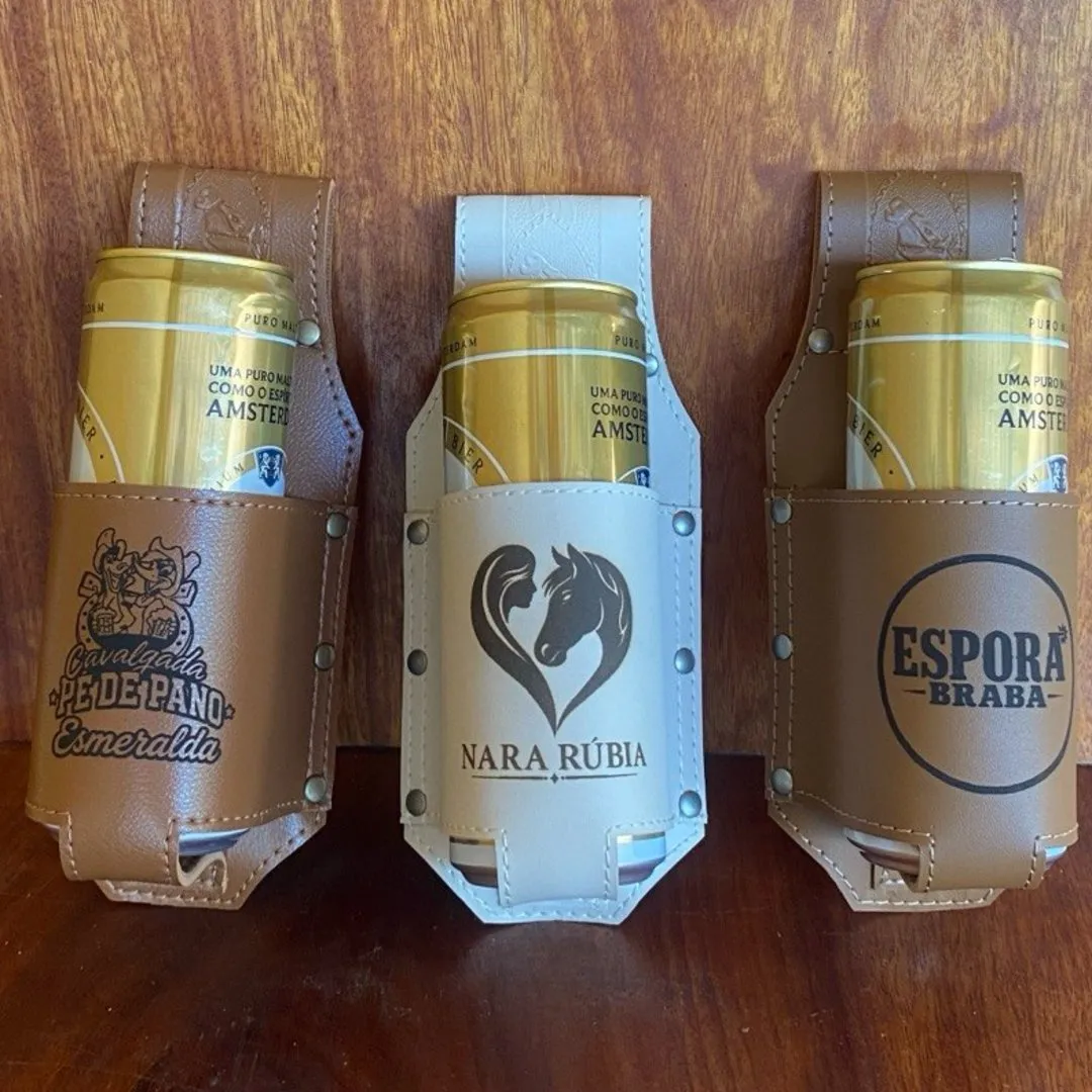 Porta-Cerveja Artesanal Personalizado a Laser em Couro Sintético - foto 8