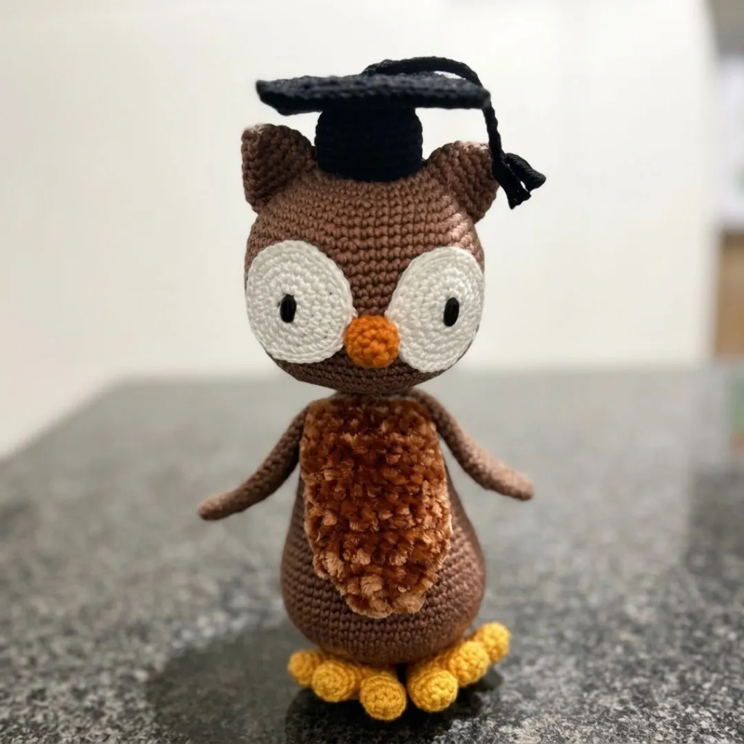 Coruja amigurumi em crochê para presente- decoração - foto 2