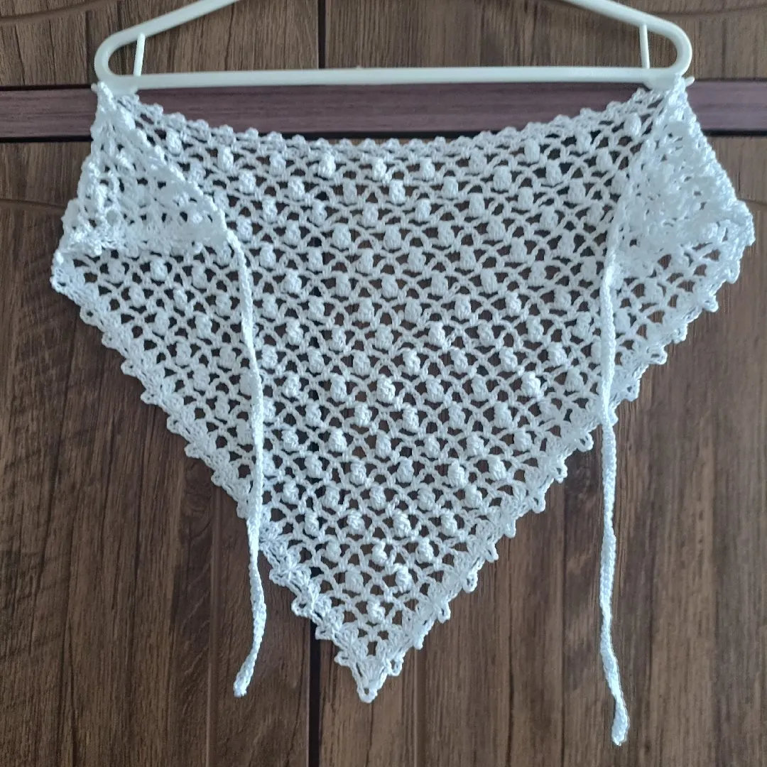 Lenço bandana em crochê - foto 3