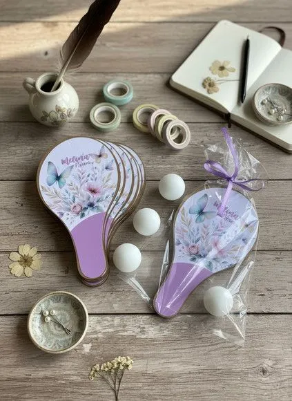 Raquete Ping Pong - Borboleta - feito à mão por Mi Papelaria Criativa