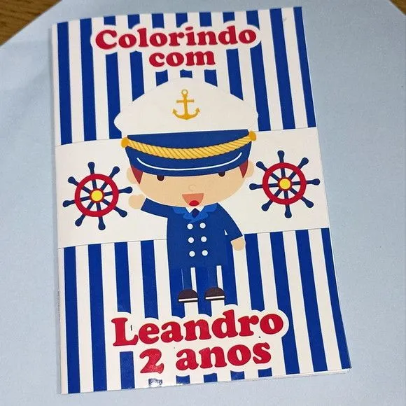 Revista de Colorir Marinheiro 14x10