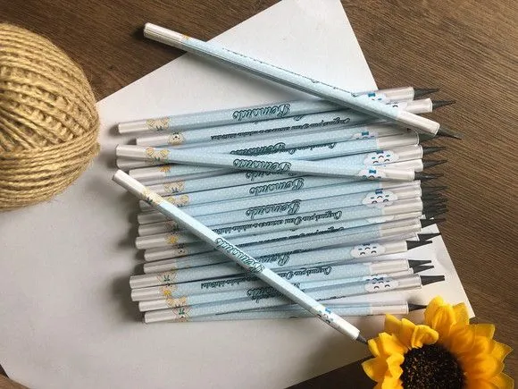 Lápis Urso Baloeiro Personalizado - feito à mão por Mi Papelaria Criativa