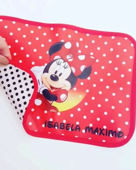 Jogo americano infantil Minnie - artesanato feito à mão por Innovare Studio