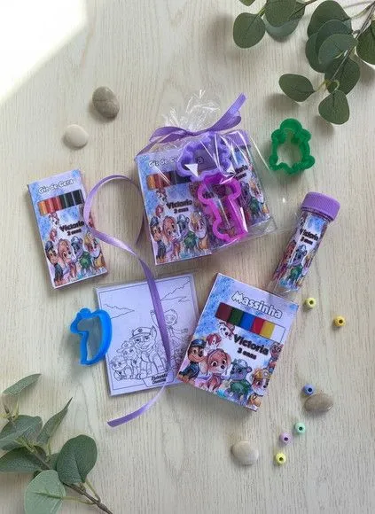 Kit Massinha Infantil - Patrulha Canina Personalizado - feito à mão por Mi Papelaria Criativa