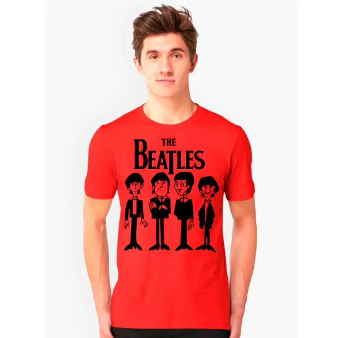 Camiseta The Beatles desenho animado, exclusiva tamanhos unisex, cores variadas - foto 5