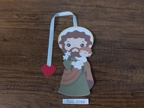 Marcador de Página 10 cm - São José - artesanato de Emejhu Personalizados