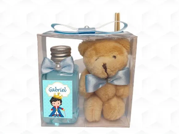 Aromatizador com Ursinho Príncipe Personalizado - artesanato feito à mão por creativitybynina