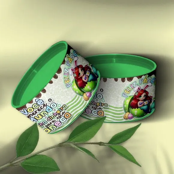 Tubo Lata - Sereia Páscoa Personalizada - feito à mão por Mi Papelaria Criativa