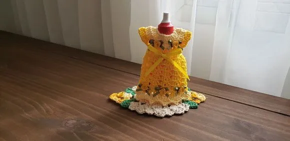 Capa para Adoçante Vestidinho - Canário - foto 3