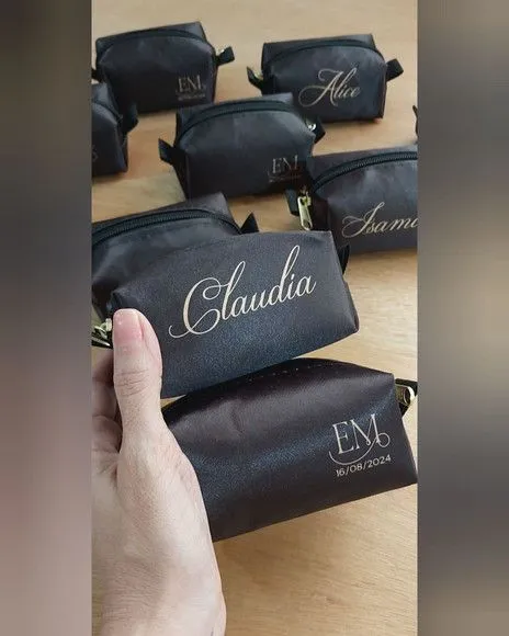 Necessaire Mini Box - Padrinhos - artesanato feito à mão por Innovare Studio
