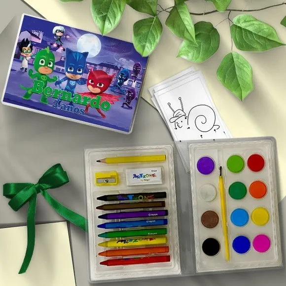 Estojo de Pintura 24pç - Personalizado - artesanato feito à mão por Mi Papelaria Criativa