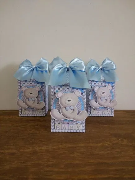Caixa Milk Ursinho - artesanato de Fina Essência Papelaria Personalizada