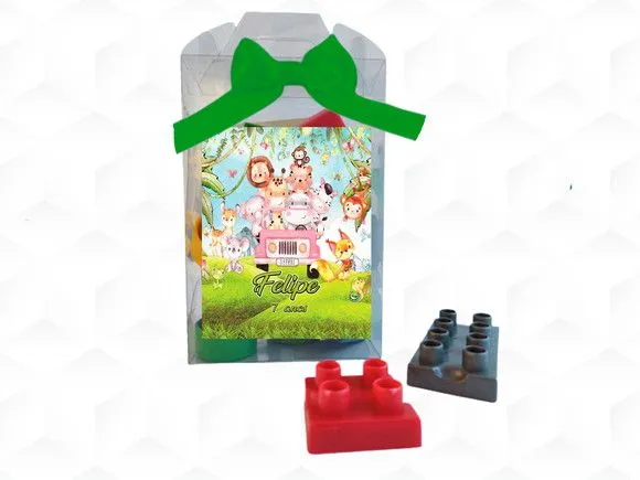 Bloco de Montar Safari Personalizada - artesanato feito à mão por creativitybynina