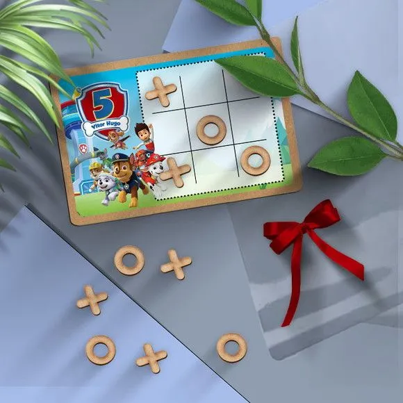 Jogo da Velha - Patrulha Canina Personalizado - artesanato feito à mão por Mi Papelaria Criativa