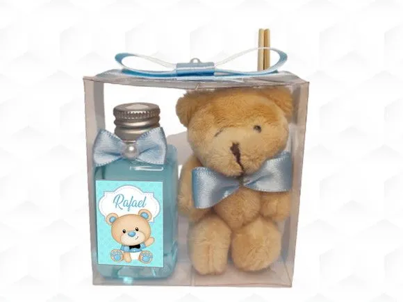 Aromatizador com Ursinho Aviador Personalizado - artesanato feito à mão por creativitybynina