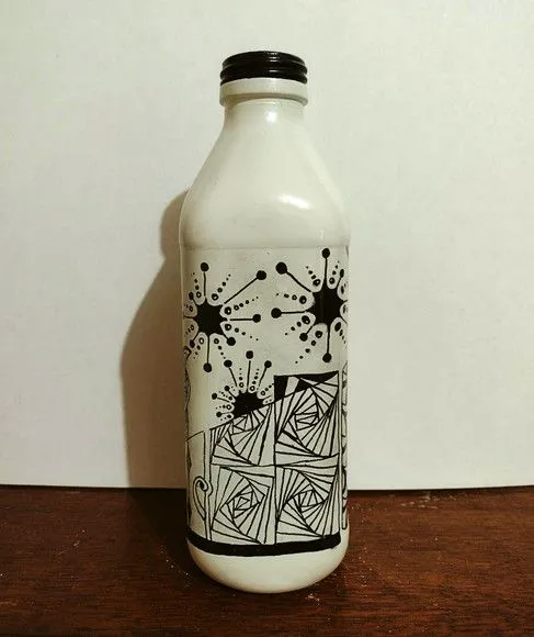 Garrafa Decorativa Zentangle I - foto 2