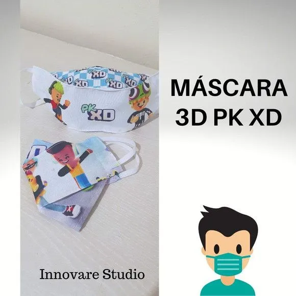 MÁSCARA DE PROTEÇÃO PERSONALIZADA - feito à mão por Innovare Studio