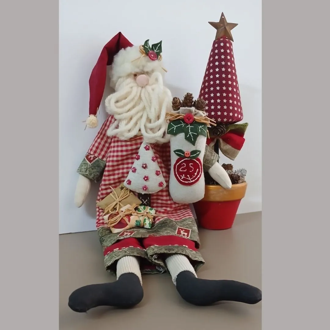 Papai Noel de tecido. Enfeite de Natal. G - foto 2