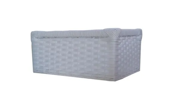 Cesto Sintético Branco 39x28x18 - foto 2