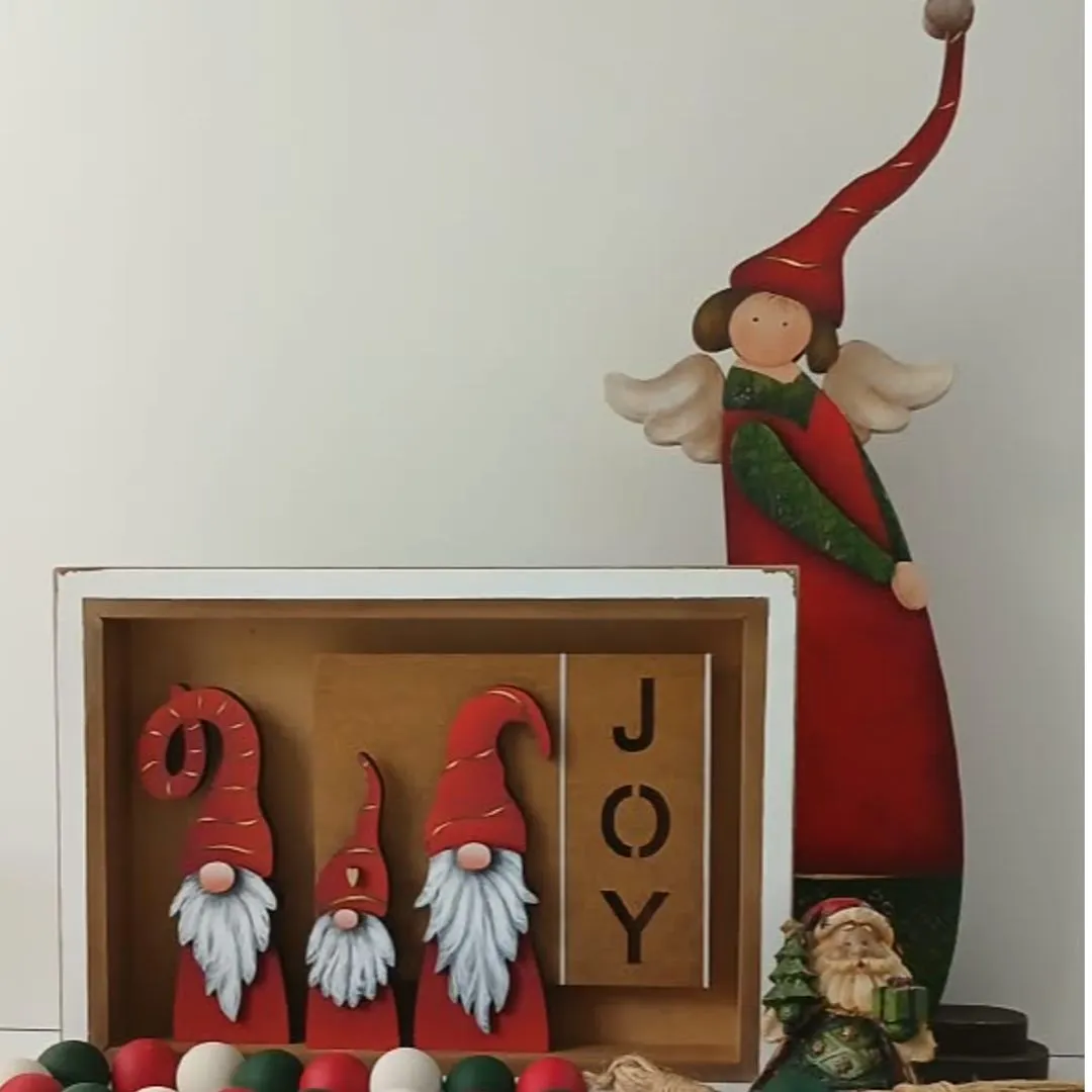 Quadro trio Noel Joy - Decoração de Natal - foto 4
