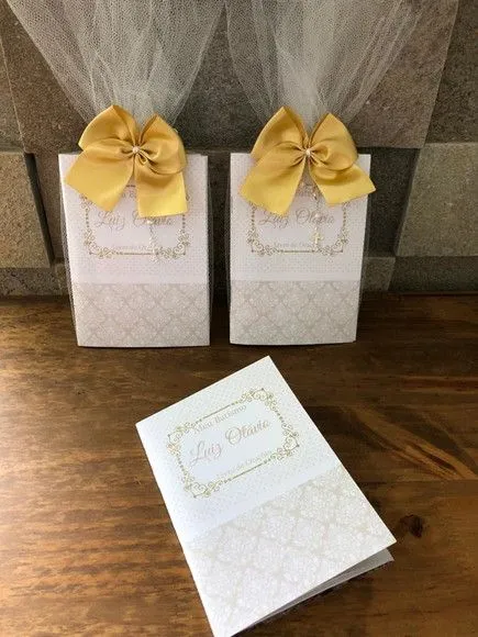 Livro de orações luxo com foto para batismo - foto 4
