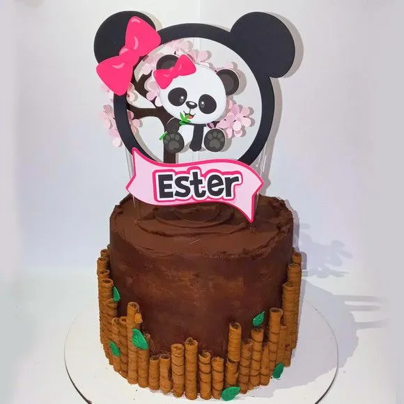 Topo de bolo Pandinha - foto 2