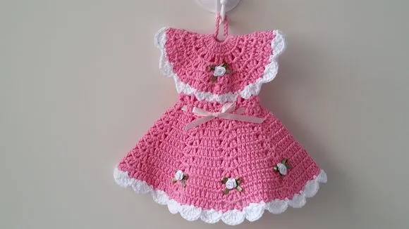Pegador de Panelas Vestido Rosália (20 cm x 15 cm ) - foto 3