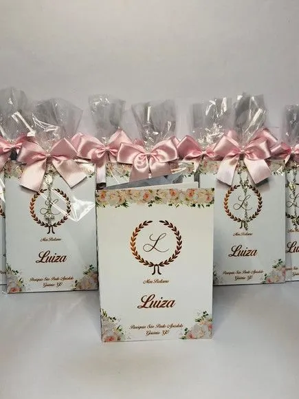 Livro de Orações Luxo com Foto para Batismo - artesanato de Fina Essência Papelaria Personalizada