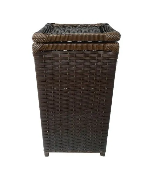 Cesto Roupa Sintético Argila 30x30x58 - artesanato de Mundo Urbano