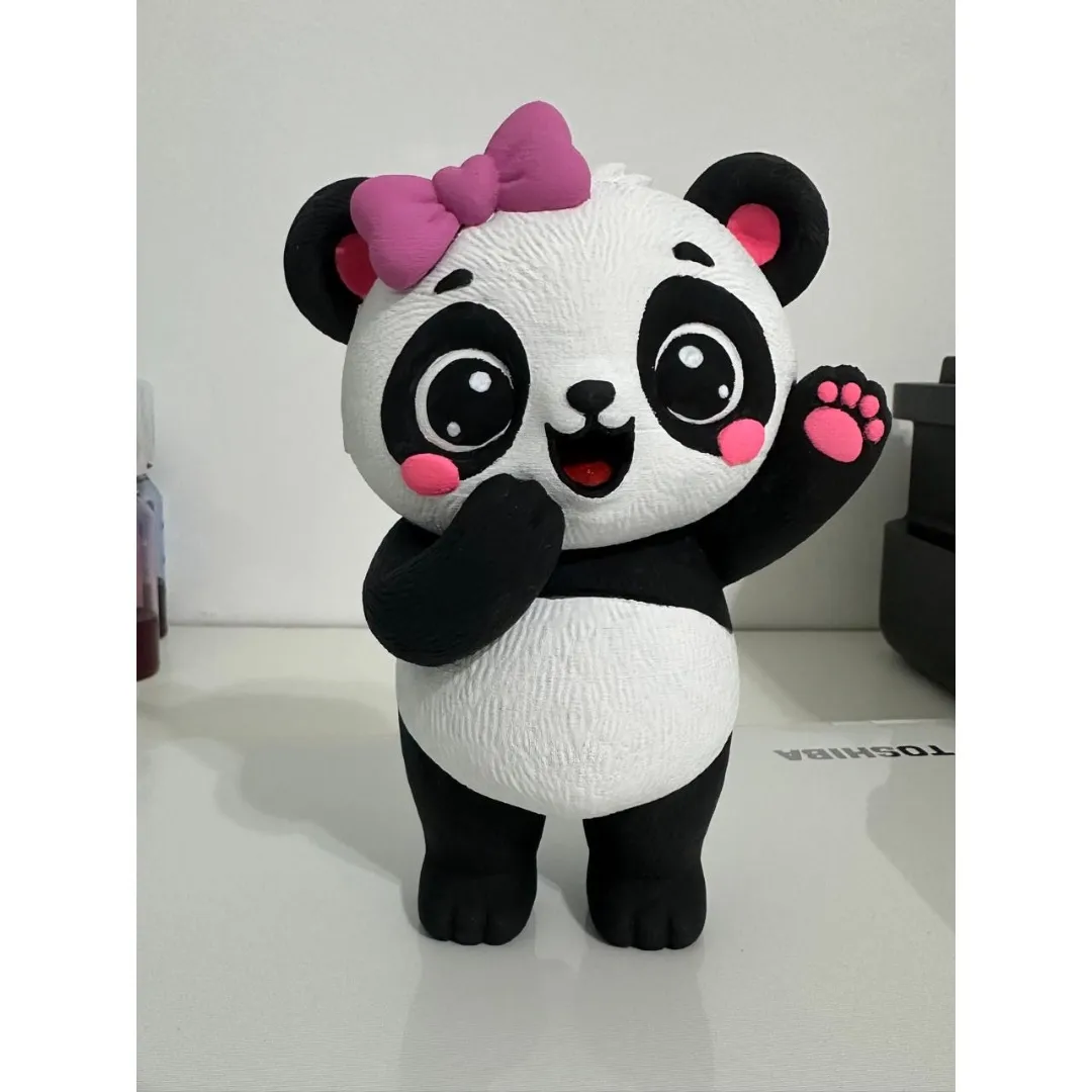 Urso Panda - artesanato de Milideiasjp