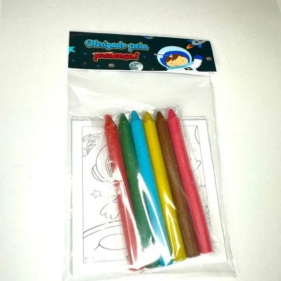 Kit Giz de Cera Astronauta Personalizado - foto 2