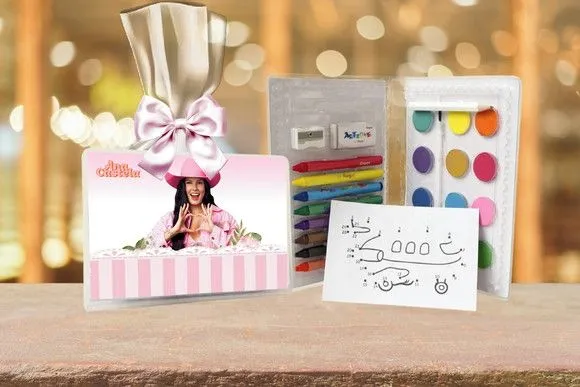Estojo de Pintura Ana Castela Personalizado - feito à mão por Artmanha Lembrancinhas
