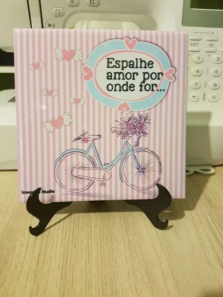 Azulejo decorativo espalhe amor por onde for - foto 3
